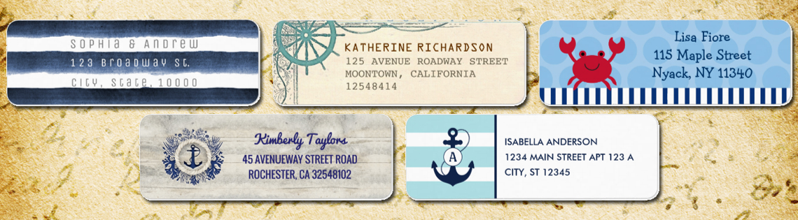 Nautical Address Labels