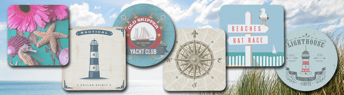 Nautical Paper Coasters