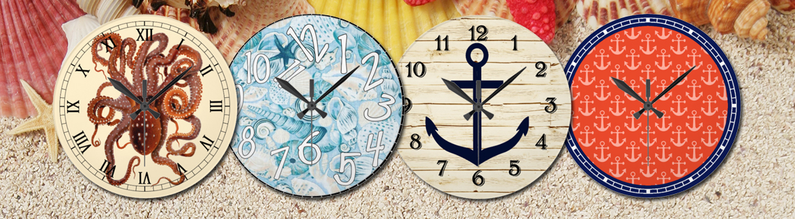 Round Nautical Wall Clocks