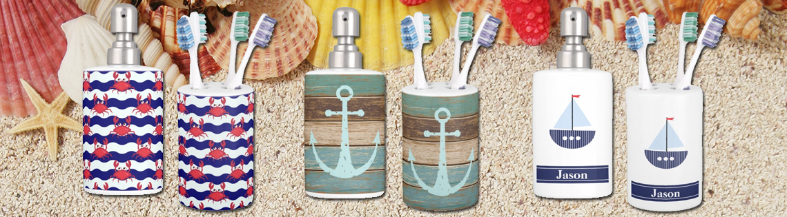 Nautical Soap Dispensers and Toothbrush Holders