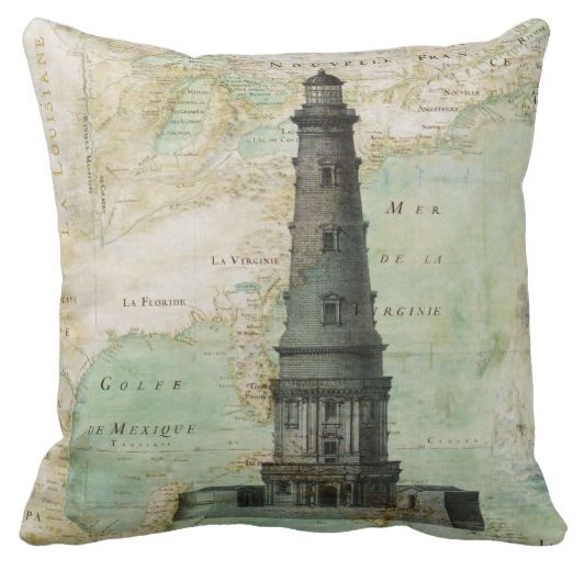 Lighthouse Nautical Pillow