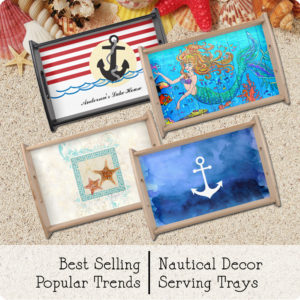 Popular Nautical Serving Trays | www.NauticalBoutique.Co