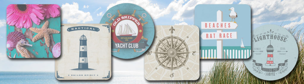Nautical Paper Coasters | www.NauticalBoutique.Co
