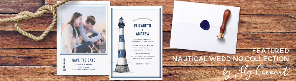 Watercolor Lighthouse Nautical Wedding Suite | www.NauticalBoutique.Co