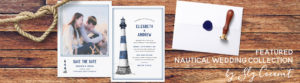 Watercolor Lighthouse Nautical Wedding Suite | www.NauticalBoutique.Co