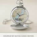 Chesapeake Bay Baltimore Maryland Nautical Pocket Watch | www.NauticalBoutique.Co