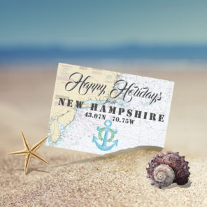 Nautical Happy Holidays from New Hampshire
