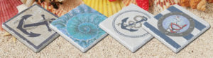 Nautical Stone Coasters | www.NauticalBoutique.Co