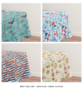 Popular Nautical Tablecloths | www.NauticalBoutique.Co