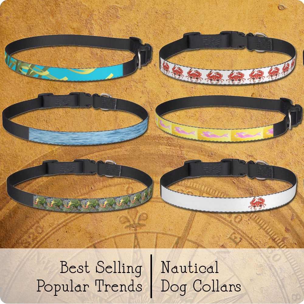 Nautical shop dog collars