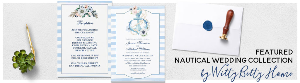 Witty Betty Home Light Blue Nautical Wedding Suite | www.NauticalBoutique.Co