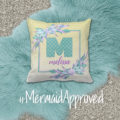 Mermaid Monogram | www.NauticalBoutique.Co