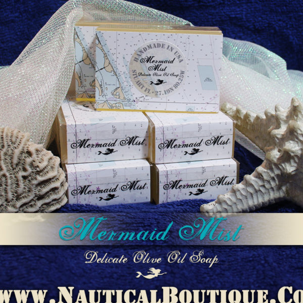 Mermaid Mist | Delicate Olive Oil Soap by www.NauticalBoutique.Co
