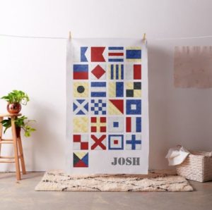 Watercolor Effect Nautical Signal Flag Craft Project