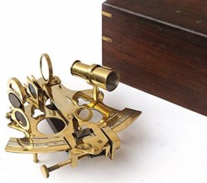 Gift Ideas for Boaters | Vintage Brass Sextant 