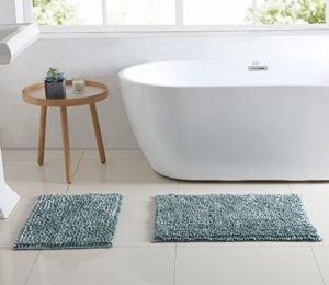 Chenille Bathroom Throw Rugs 2piQ6wc