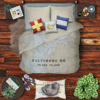 On Sale! Nautical Signal Flag Monogram Pillow Sets!