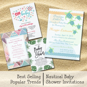 Nautical Baby Shower Invitations - Boys, Girls, Gender Neutral
