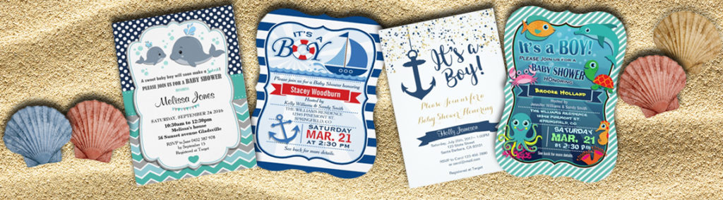 Best Selling Nautical Boy Baby Shower Invitations 119130089749768153