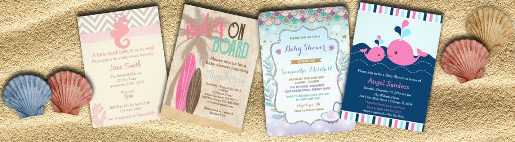 Best Selling Nautical Girl Baby Shower Invitations 119315949216956755