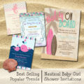 Nautical Baby Girl Shower Invitations | www.NauticalBoutique.Co/