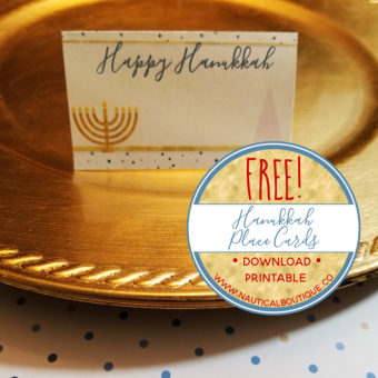 Free Download: Hanukkah Place Cards