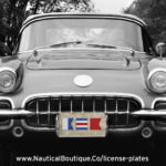 Nautical Signal Flag License Plates | www.NauticalBoutique.Co