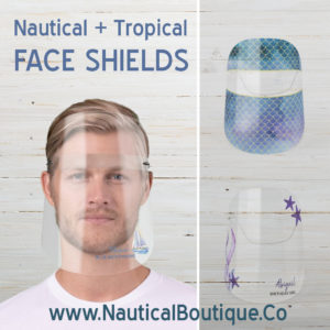 Nautical Face Shields | www.NauticalBoutique.Co