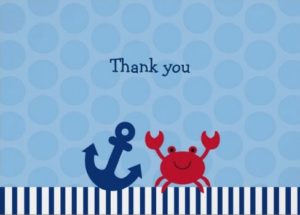 Nautical Crab Note Cards Graphic 137621899952988626