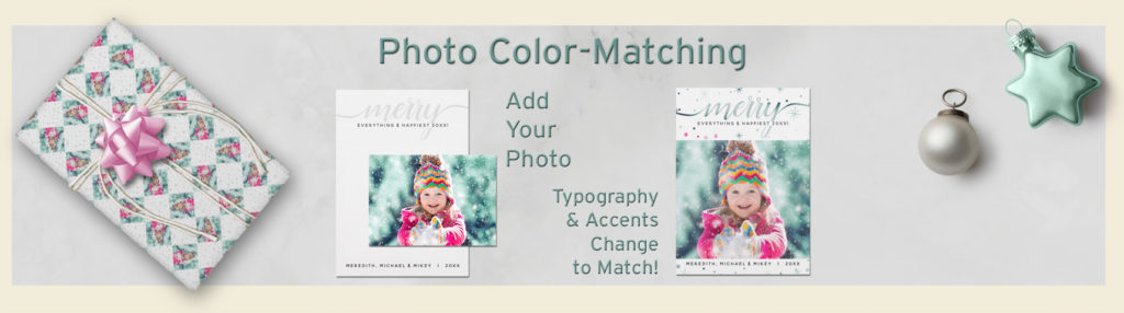 Photo Color-Matching Typography Holiday Collection | www.NauticalBoutique.Co