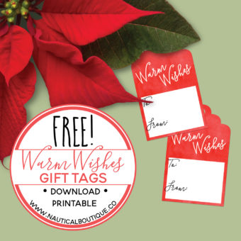 Free Download: Warm Wishes Gift Tags