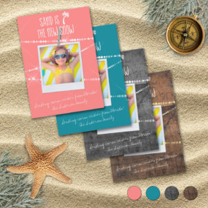 Tropical Sand is the New Snow Holiday Card | www.NauticalBoutique.Co