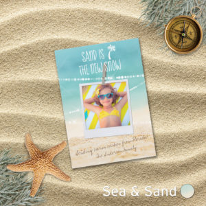 Tropical Sand is the New Snow Holiday Card | www.NauticalBoutique.Co