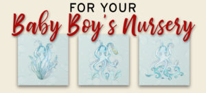 Cute Baby Boy Sea Life Nursery Theme | www.NauticalBoutique.Co