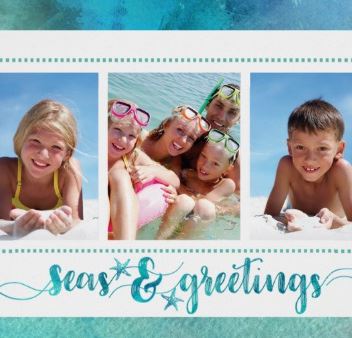 Tropical Seas and Greetings Photo Card Sample