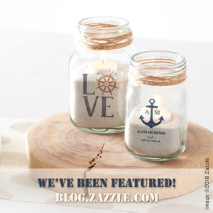 Nautical LOVE Mason Jar Feature Copyright Zazzle.com | www.NauticalBoutique.Co